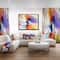Designart - Creative Flower in Multiple Colors - Large Floral Framed Canvas art